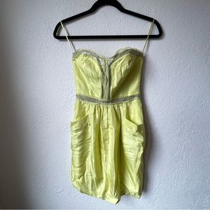 Rebecca Taylor yellow sequin dress.